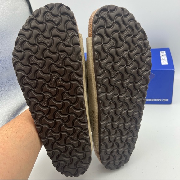Birkenstock Arizona Suede Leather Taupe Men’s EU43 US 10-10.5 NEW With Box. - Picture 11 of 13